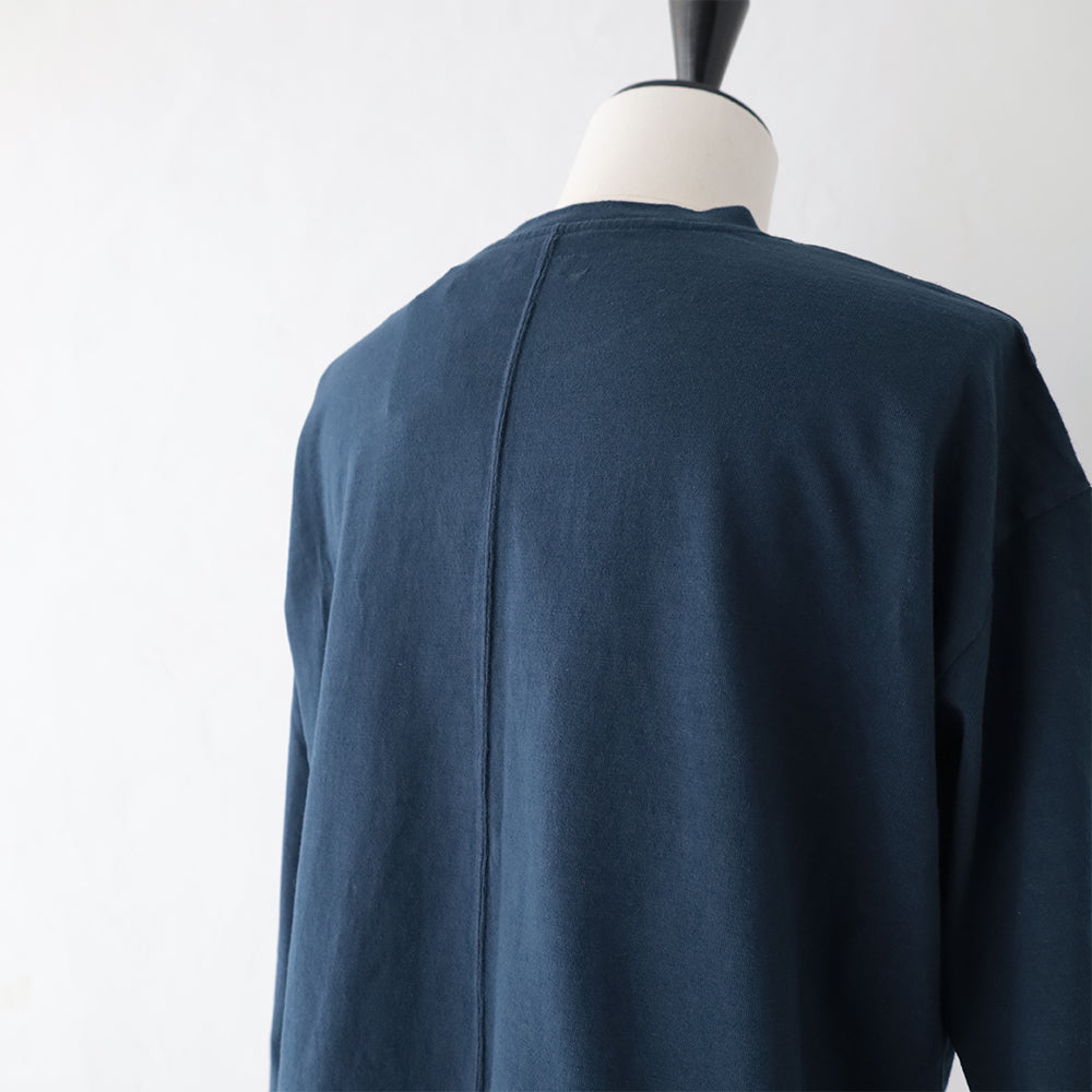 WWスラブテンジク <br>Hエンブロイダリーポケット<br> ラウンドヘム <br>ロングスリーブTシャツ <br>(1017867) <br>(レディース)