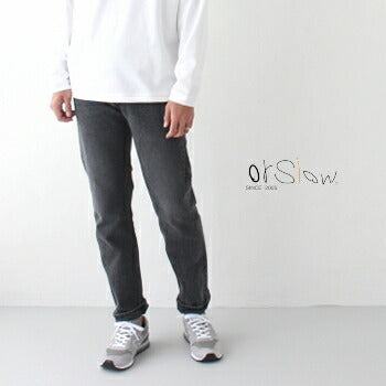 オアスロウアイビーフィットデニム107ブラックデニム(01-0107W)IVYFITDENIM107W/OSELVEDGEorSlow(メンズ/レディース)【2020秋冬】*送料無料****