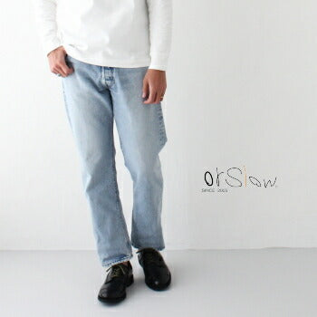 オアスロウ90'Sスタンダードデニム105(01-1050W)90'SSTANDARDDENIM105orSlow(メンズ/レディース)*送料無料*【後払い決済不可】*