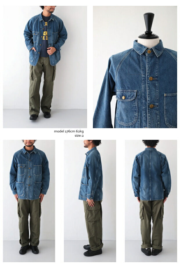 オアスロウタイプ31960'Sデニムジャケット(01-6005-83)TYPE31960'SDENIMJACKETUSEDWASHorSlow(メンズ)*送料無料*【後払い決済不可】*