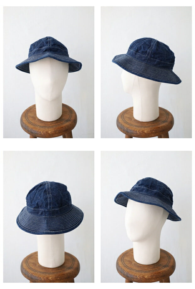 オアスロウUSネイビーデニムハット(03--001-81W)USNAVYHATDENIM(UNISEX)orSlow(帽子)【2022秋冬】*送料無料*【後払い決済不可】*