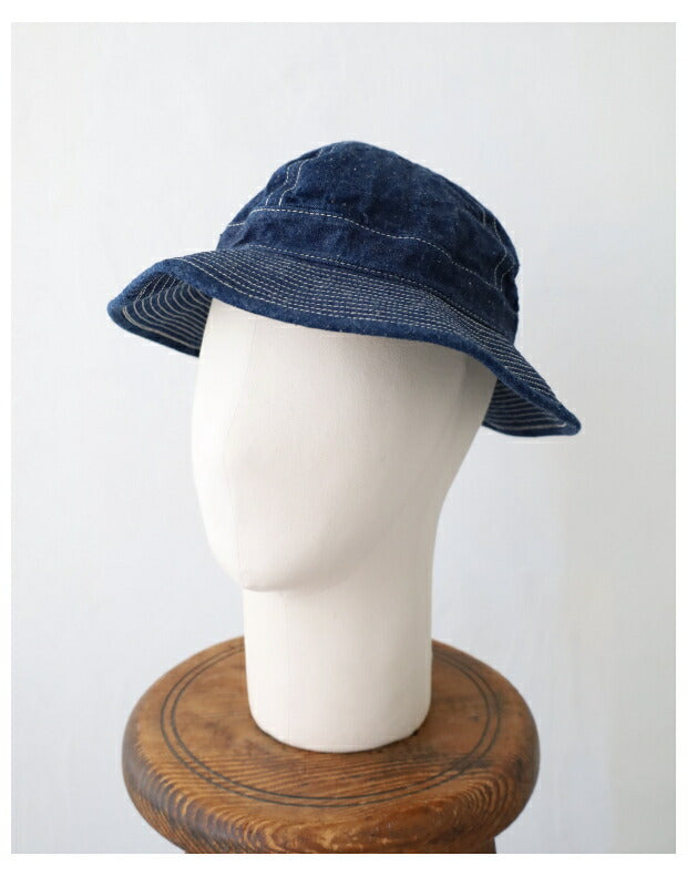 オアスロウUSネイビーデニムハット(03--001-81W)USNAVYHATDENIM(UNISEX)orSlow(帽子)【2022秋冬】*送料無料*【後払い決済不可】*