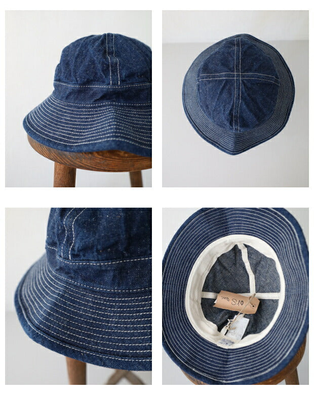 オアスロウUSネイビーデニムハット(03--001-81W)USNAVYHATDENIM(UNISEX)orSlow(帽子)【2022秋冬】*送料無料*【後払い決済不可】*