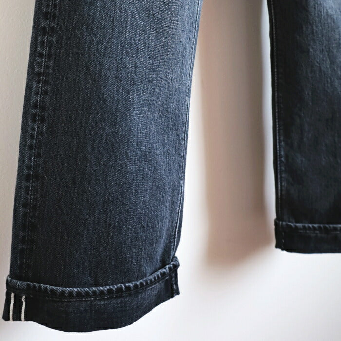 オアスロウスタンダードセルビッチブラックデニムストーン105(01-1050-D61S)105STANDARDSELVEDGEBLACKDENIMSTONEorSlow(メンズ)【2024秋冬】*送料無料*【後払い決済不可】*