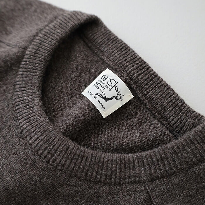 オアスロウシンプルクルーネックセーター(01-0050-53)SIMPLECREWNECKSWEATERCRAFTEDINJAPAN(UNISEX)orSlow(レディース/メンズ)【2025秋冬】*送料無料*【後払い決済不可】*