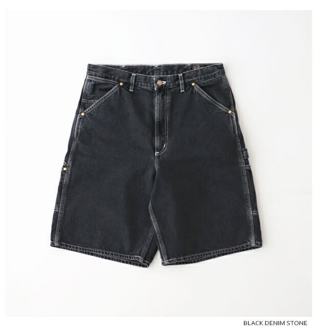 オアスロウブラックデニムペインターショーツ(01-7128-D61S)BLACKDENIMPAINTERSHORTSorSlow(メンズ)【2024春夏】*送料無料*【後払い決済不可】*