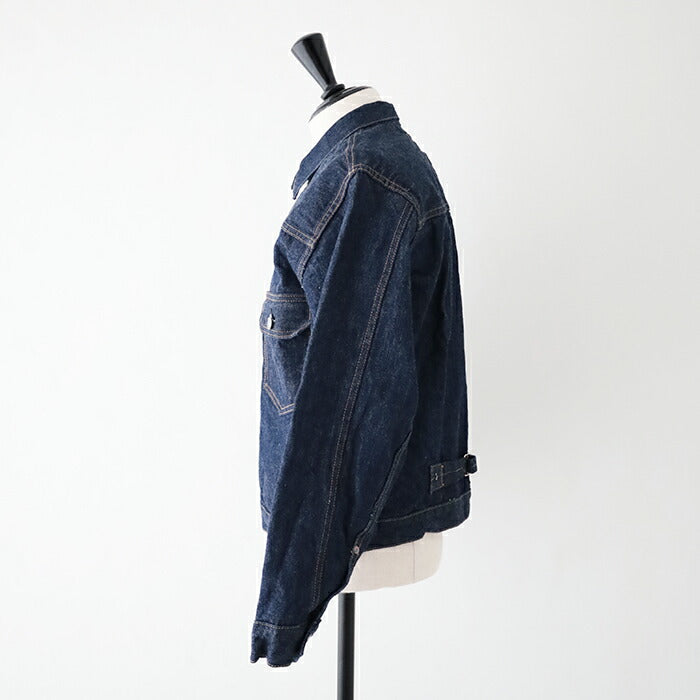 オアスロウプリーテッドフロントブラウスデニムジャケット(03-6011-81)TYPE140'SPLEATEDFRONTBLOUSE(UNISEX)orSlow(メンズ)【2025春夏】*送料無料*【後払い決済不可】*