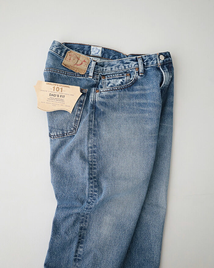 オアスロウ101ダッドフィットデニムパンツ(01-1010W-D61S)101DAD'SFITDENIMPANTSorSlow(メンズ)*送料無料*【後払い決済不可】*