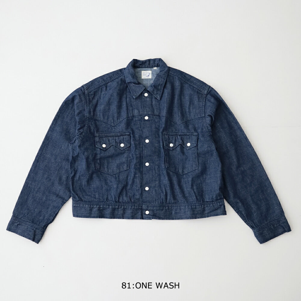 オアスロウデニムウエスタンシャツジャケット(00-6054-81)SHORTWESTERNSHIRTJACKETorSlow(レディース)【2026春夏】*送料無料*【後払い決済不可】*