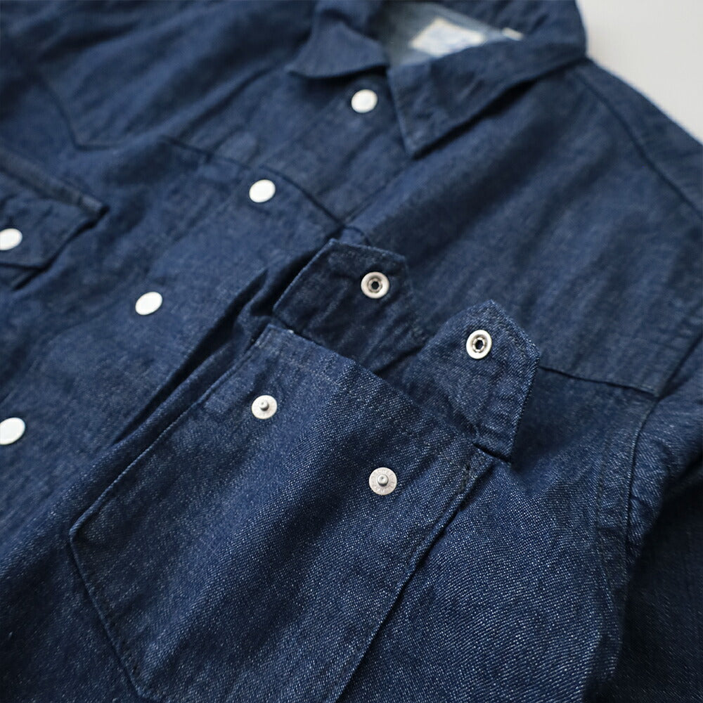 オアスロウデニムウエスタンシャツジャケット(00-6054-81)SHORTWESTERNSHIRTJACKETorSlow(レディース)【2026春夏】*送料無料*【後払い決済不可】*