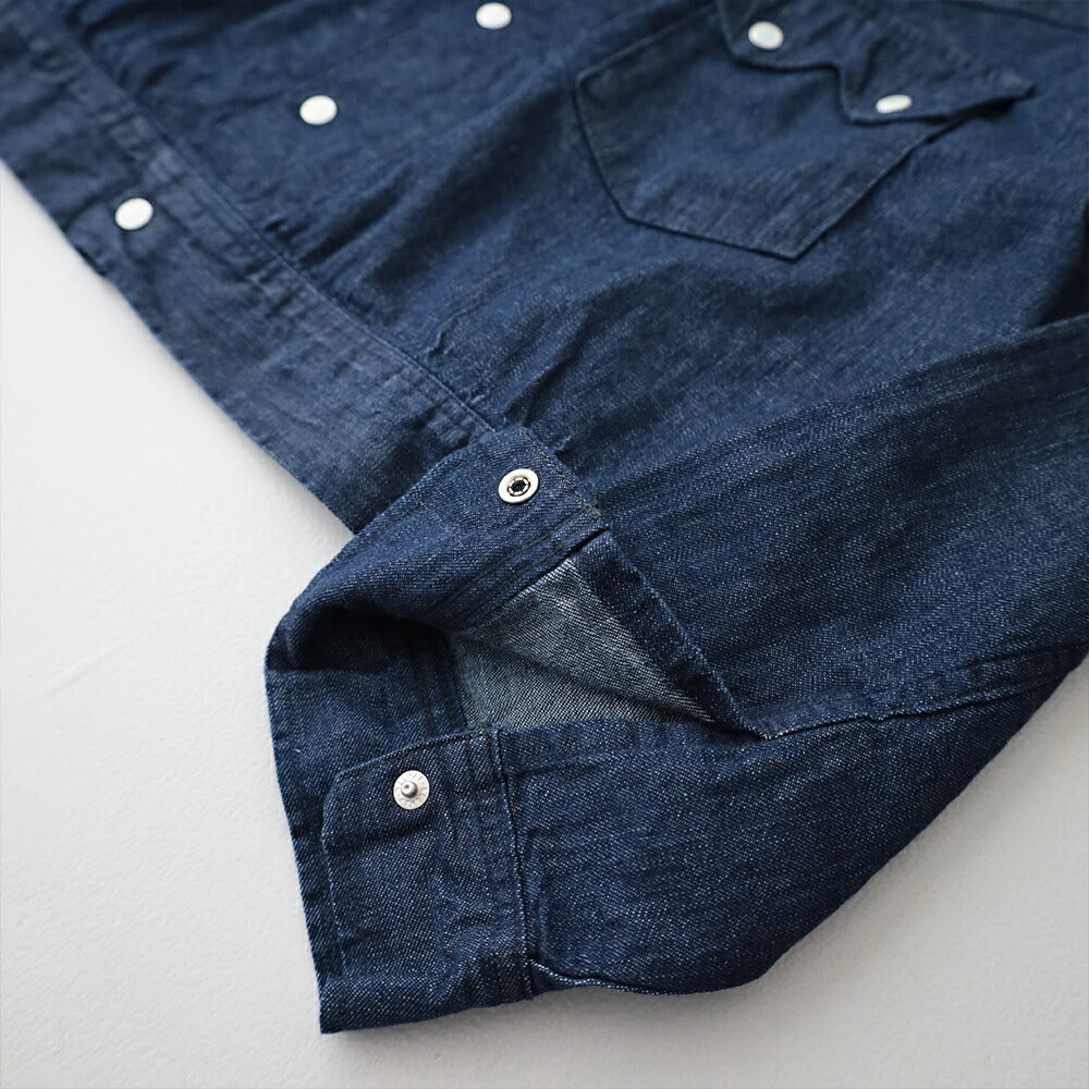 オアスロウデニムウエスタンシャツジャケット(00-6054-81)SHORTWESTERNSHIRTJACKETorSlow(レディース)【2026春夏】*送料無料*【後払い決済不可】*