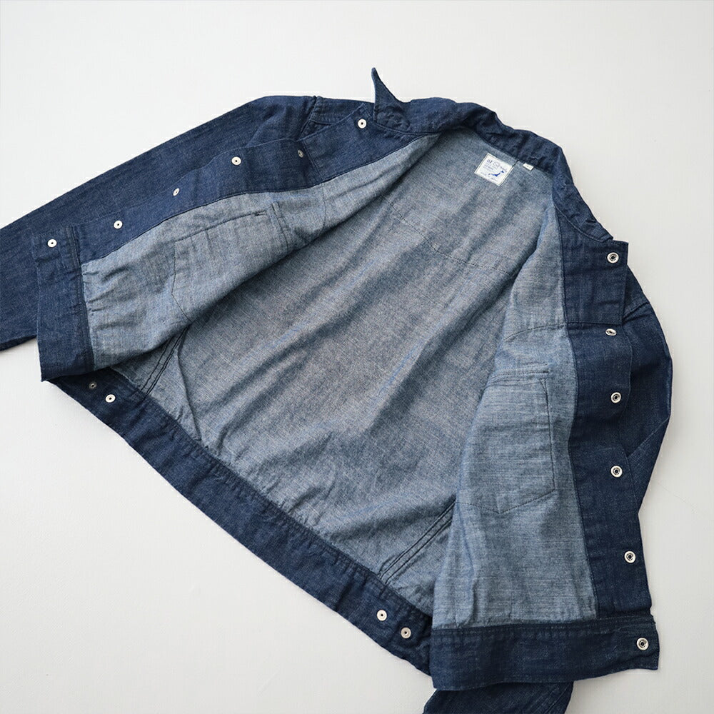 オアスロウデニムウエスタンシャツジャケット(00-6054-81)SHORTWESTERNSHIRTJACKETorSlow(レディース)【2026春夏】*送料無料*【後払い決済不可】*