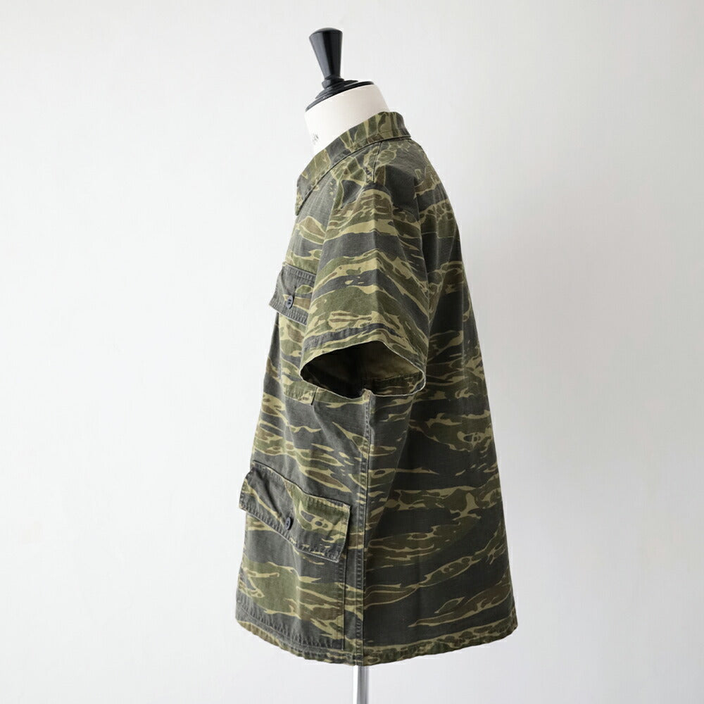 オアスロウユーティリティショートスリーブシャツジャケット(01-8046-TGC)UTILITYSHORTSLEEVESHIRTJACKETorSlow(メンズ)【2026春夏】*送料無料*【後払い決済不可】*
