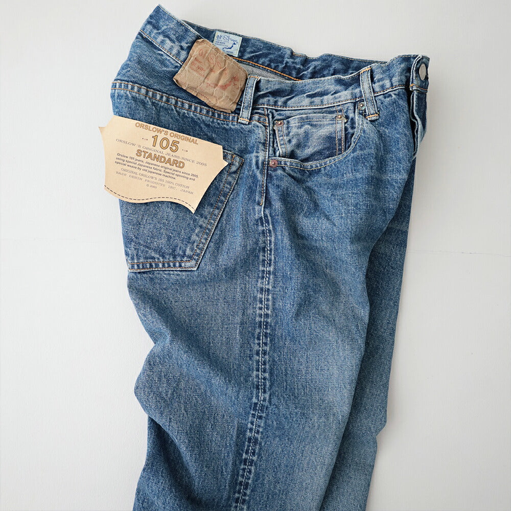 オアスロウショートレングス105スタンダードセルビッチデニム(01-1050SL-84)SHORTLENGTH105STANDARDSELVEDGEDENIM2YEARWASHorSlow(メンズ)【2026春夏】*送料無料*【後払い決済不可】*