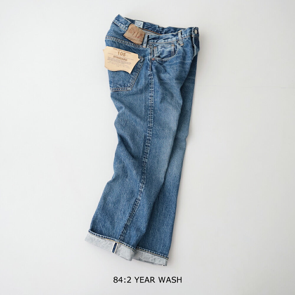 オアスロウショートレングス105スタンダードセルビッチデニム(01-1050SL-84)SHORTLENGTH105STANDARDSELVEDGEDENIM2YEARWASHorSlow(メンズ)【2026春夏】*送料無料*【後払い決済不可】*
