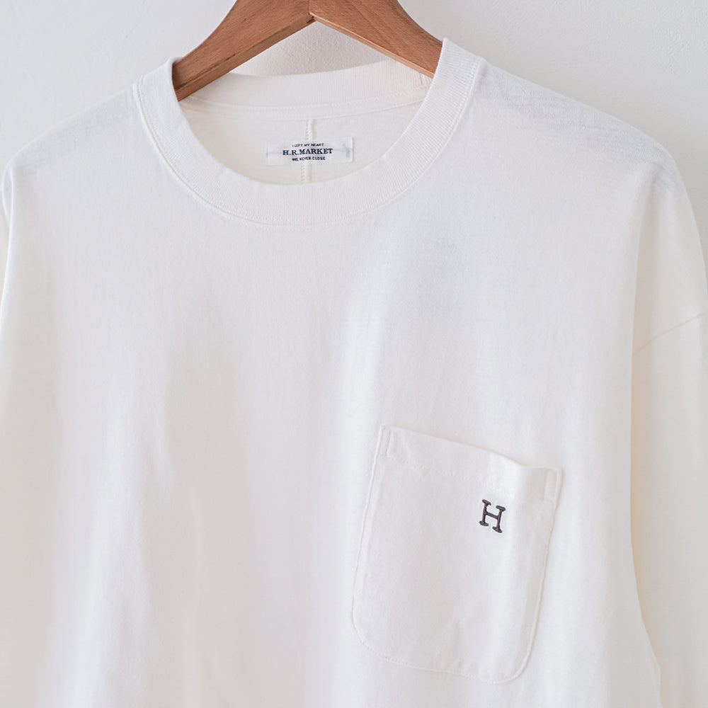 ハリウッドランチマーケット <br>ＷＷスラブテンジク <br>Ｈエンブロイダリーポケット <br>ロングスリーブTシャツ <br>(1017844) <br>HOLLYWOOD RANCH MARKET(レディース/メンズ) <br>【2026春夏】