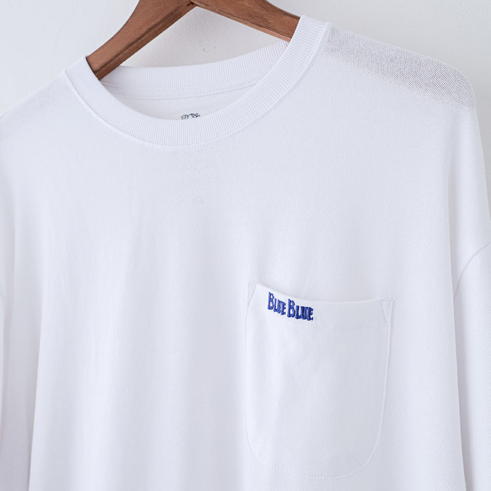 ブルーブルー <br>FRUIT OF THE LOOM <br>× BLUE BLUE<br>ニットライククルーネック<br>ポケットシャツ <br>(1020033)<br>BLUE BLUE(レディース/メンズ)