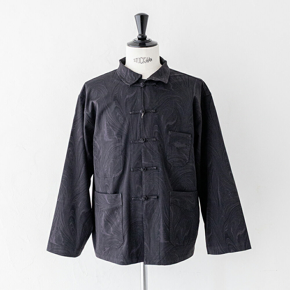 ポストオーバーオールズ  POST Chinois  (swirly mono  S)  (3107B-SM) <br>Post O’Alls(メンズ) <br>