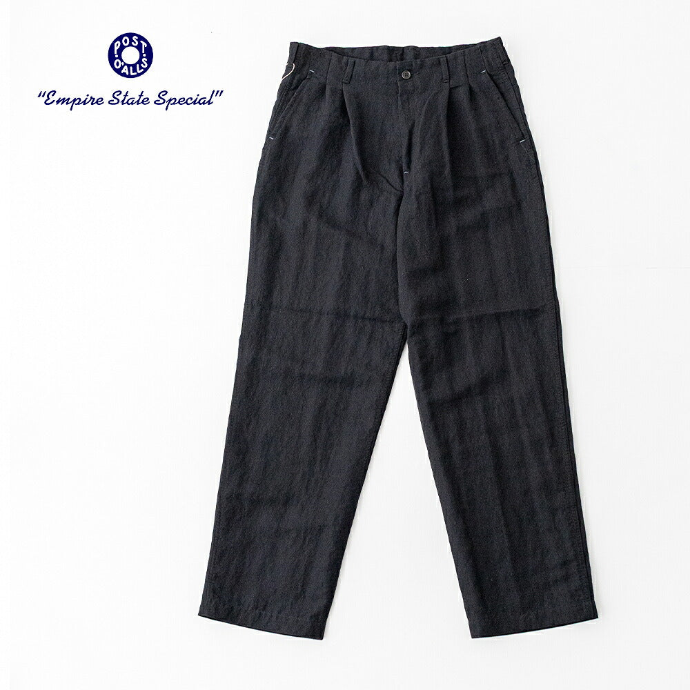 ポストオーバーオールズ  California Pegtop  (tencel powder black )  (3326-TPB)<br>Post O’Alls(メンズ) <br>