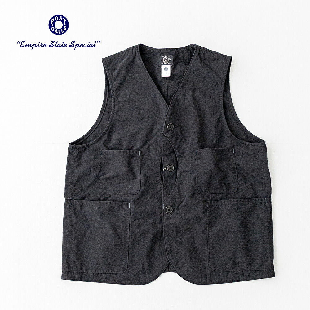 ポストオーバーオールズ  Royal Moody  (60/40 twill black )  (3504-ETB)<br>Post O’Alls(メンズ) <br>