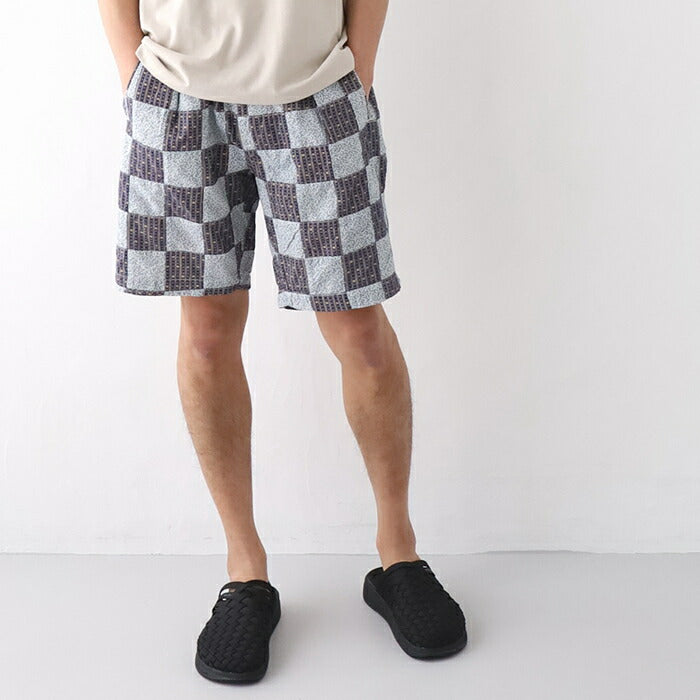 ポストオーバーオールズcalicopatchworkE-ZLax4Shorts(3315S)calicopatchworkE-ZLax4ShortsPOSTOVERALLS(メンズ)【2023春夏】*送料無料*【後払い決済不可】*
