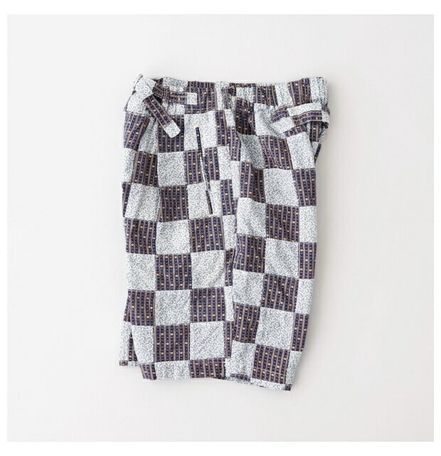 ポストオーバーオールズcalicopatchworkE-ZLax4Shorts(3315S)calicopatchworkE-ZLax4ShortsPOSTOVERALLS(メンズ)【2023春夏】*送料無料*【後払い決済不可】*