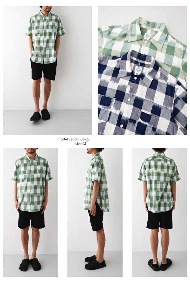ポストオーバーオールズikatcheckNEUTRA3S/S(3211S)ikatcheckNEUTRA3S/SPOSTOVERALLS(メンズ)【2023春夏】*送料無料*【後払い決済不可】*