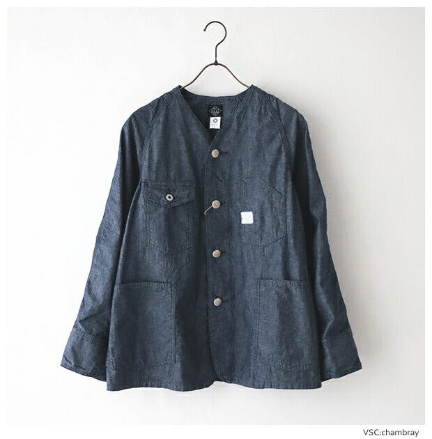 ポストオーバーオールズヴィンテージシーチングエンジニアジャケット(1102DVVSC)vintagesheetingEngineer'sJacketDVPOSTOVERALLS(メンズ)【2024春夏】*送料無料*【後払い決済不可】*
