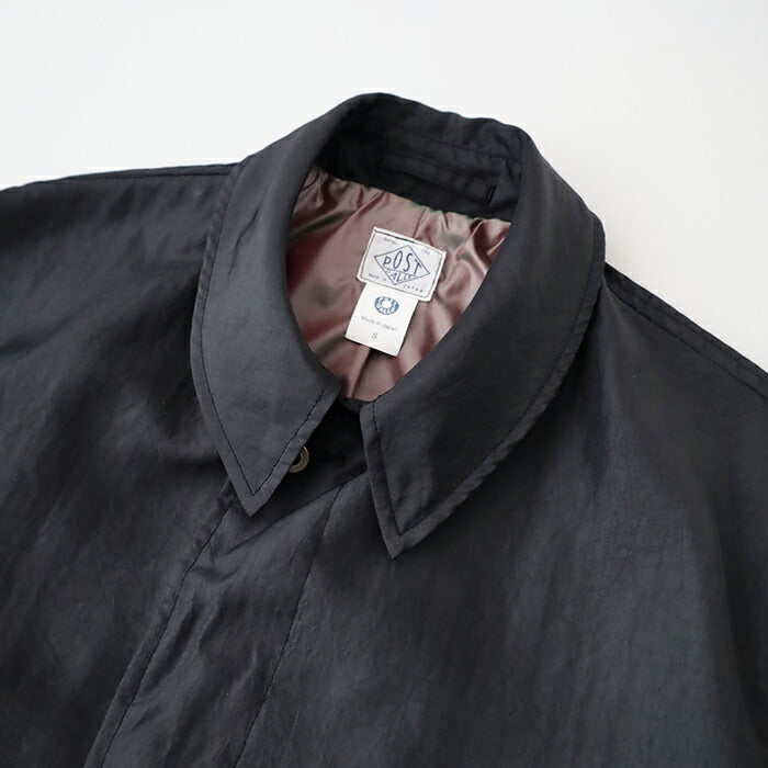 ポストオーバーオールズUSNユーティリティコート(3121MTB)USNUtilityCoat(metallictaffetacolor)POSTOVERALLS(メンズ)【2024秋冬】*送料無料*【後払い決済不可】*