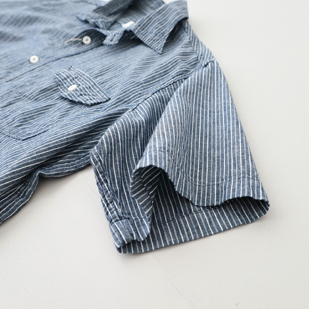 ポストオーバーオールズAVYCUTS/S(stripechambrayindigo)(3213SSC)PostO’Alls(メンズ)【2026春夏】*送料無料*【後払い決済不可】*