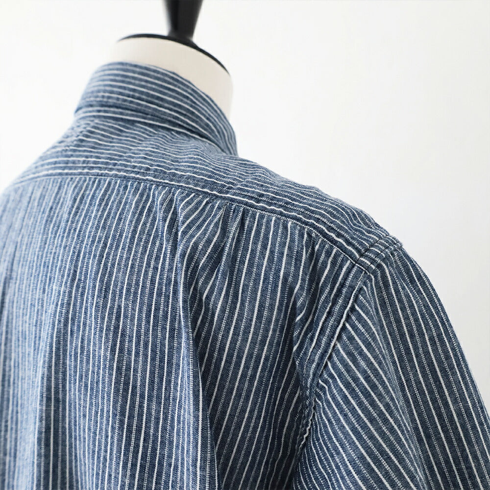 ポストオーバーオールズAVYCUTS/S(stripechambrayindigo)(3213SSC)PostO’Alls(メンズ)【2026春夏】*送料無料*【後払い決済不可】*