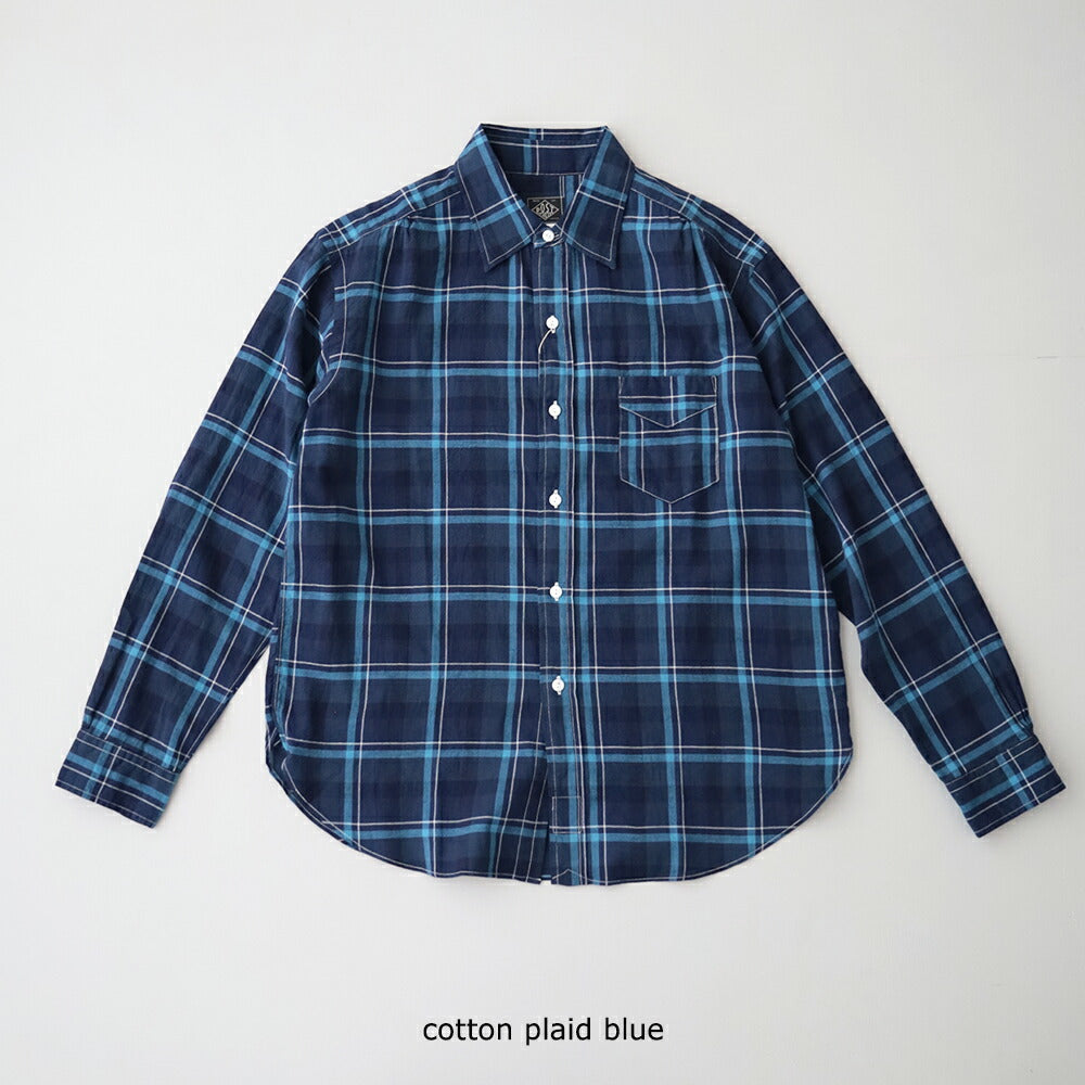ポストオーバーオールズOriginalBLShirt(cottonplaidblue)(3232CPB)PostO’Alls(メンズ)【2026春夏】*送料無料*【後払い決済不可】*