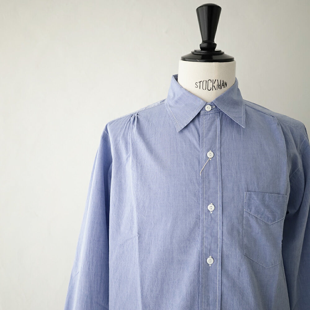 ポストオーバーオールズOriginalBLShirt(highcountbroadclothlt.blue)(3232HBL)PostO’Alls(メンズ)【2026春夏】*送料無料*【後払い決済不可】*