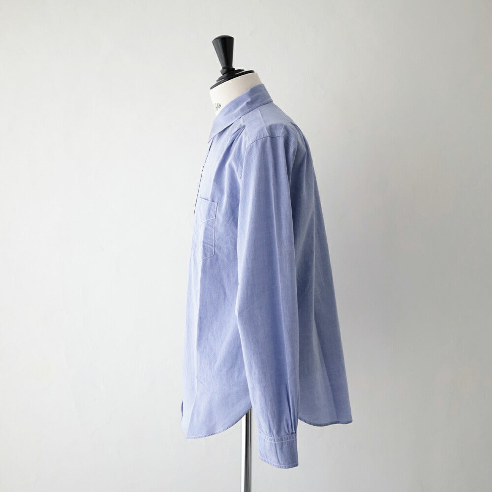 ポストオーバーオールズOriginalBLShirt(highcountbroadclothlt.blue)(3232HBL)PostO’Alls(メンズ)【2026春夏】*送料無料*【後払い決済不可】*