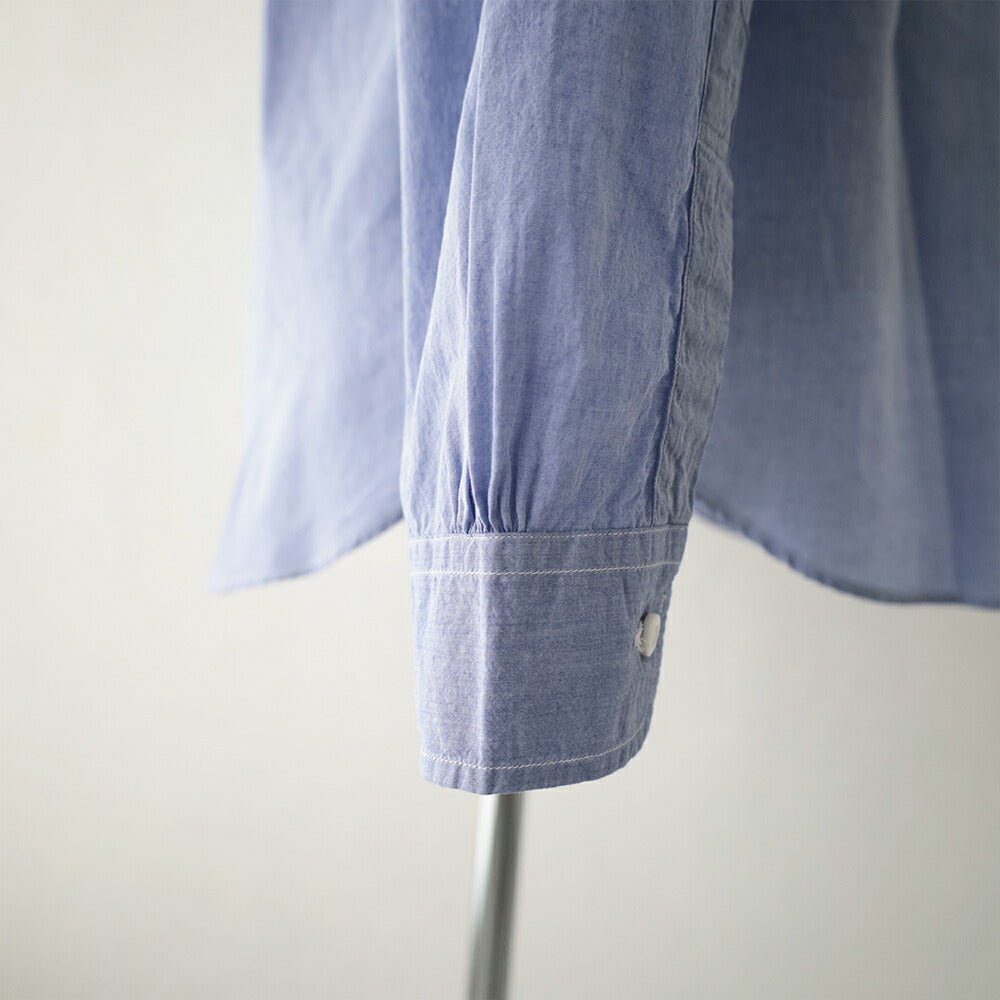 ポストオーバーオールズOriginalBLShirt(highcountbroadclothlt.blue)(3232HBL)PostO’Alls(メンズ)【2026春夏】*送料無料*【後払い決済不可】*