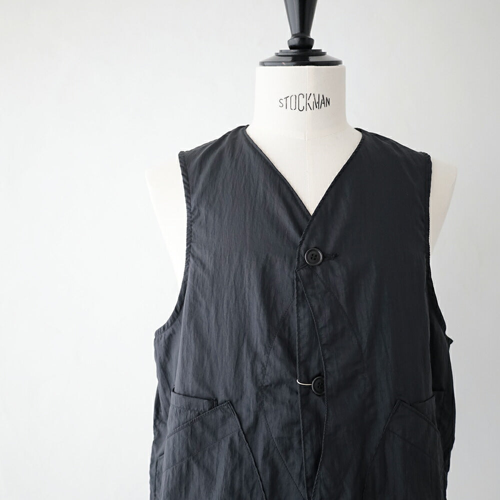 ポストオーバーオールズDEEVest2(crinklenylontaffetablack)(3503CNB)PostO’Alls(メンズ)【2026春夏】*送料無料*【後払い決済不可】*