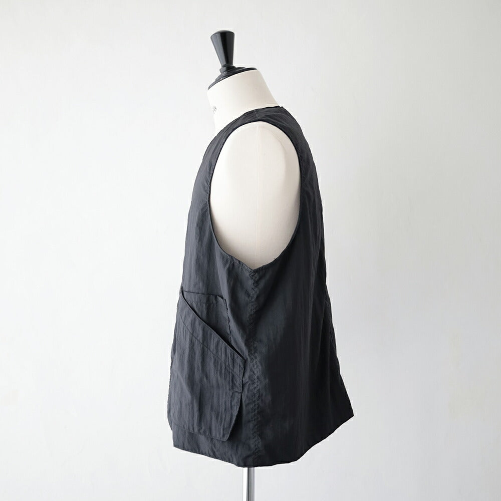 ポストオーバーオールズDEEVest2(crinklenylontaffetablack)(3503CNB)PostO’Alls(メンズ)【2026春夏】*送料無料*【後払い決済不可】*