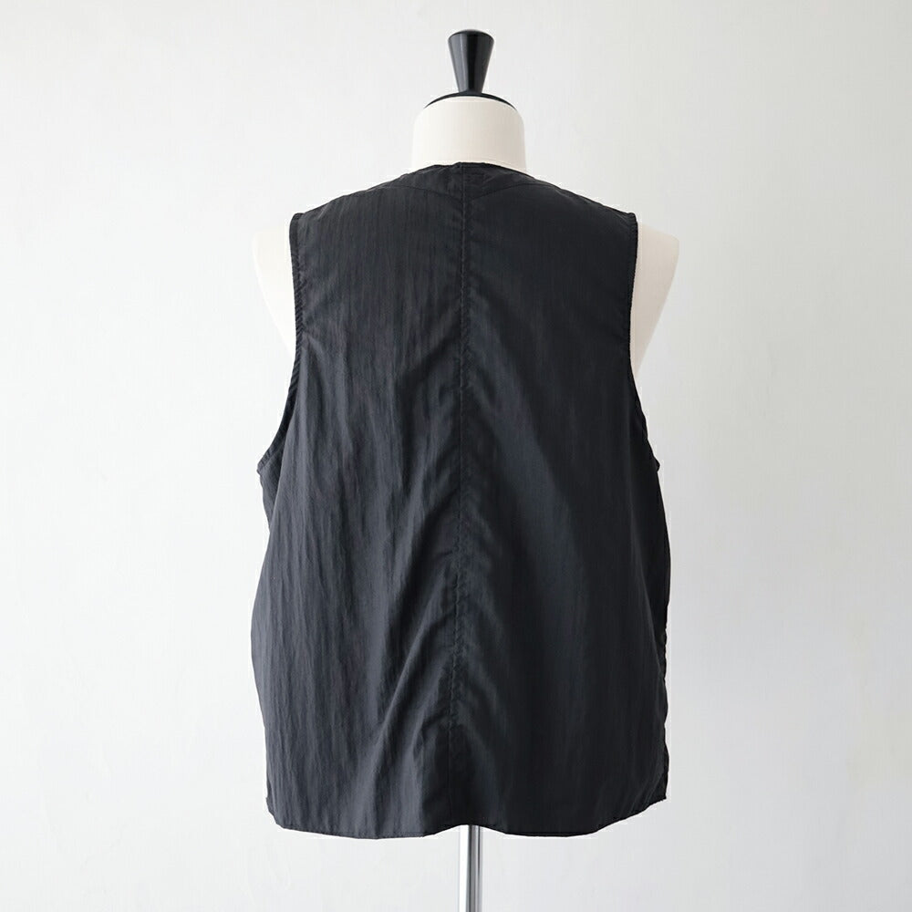 ポストオーバーオールズDEE Vest 2(crinkle nylon taffeta black)(3503