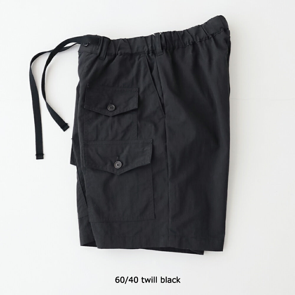 ポストオーバーオールズTown&CountryShorts(60/40twillblack)(3322SETB)PostO’Alls(メンズ)【2026春夏】*送料無料*【後払い決済不可】*