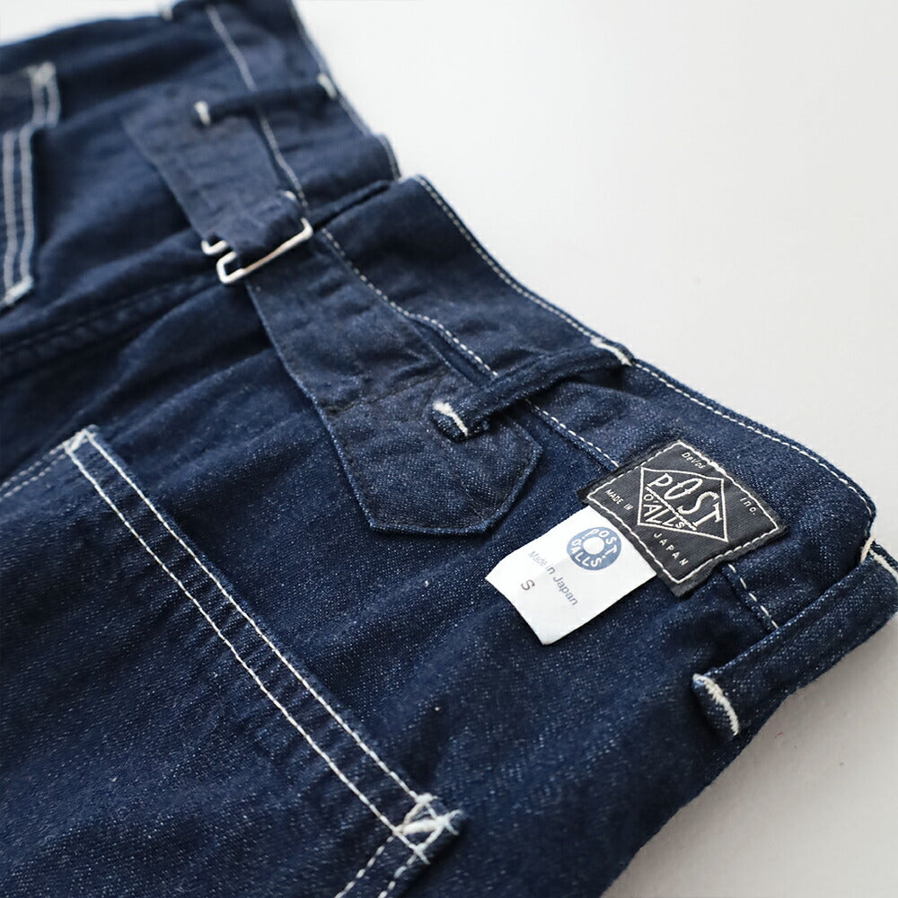 ポストオーバーオールズSWEETBEARShort(8oz.denimdarkindigo)(3327S8DI)PostO’Alls(メンズ)【2026春夏】*送料無料*【後払い決済不可】*