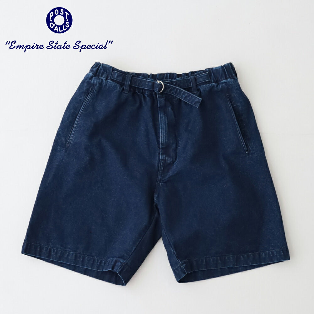 ポストオーバーオールズPOSTCoachShorts(vintageindigocanvasdeepwashedindigo)(3307CPSVIC)PostO’Alls(メンズ)【2026春夏】*送料無料*【後払い決済不可】*