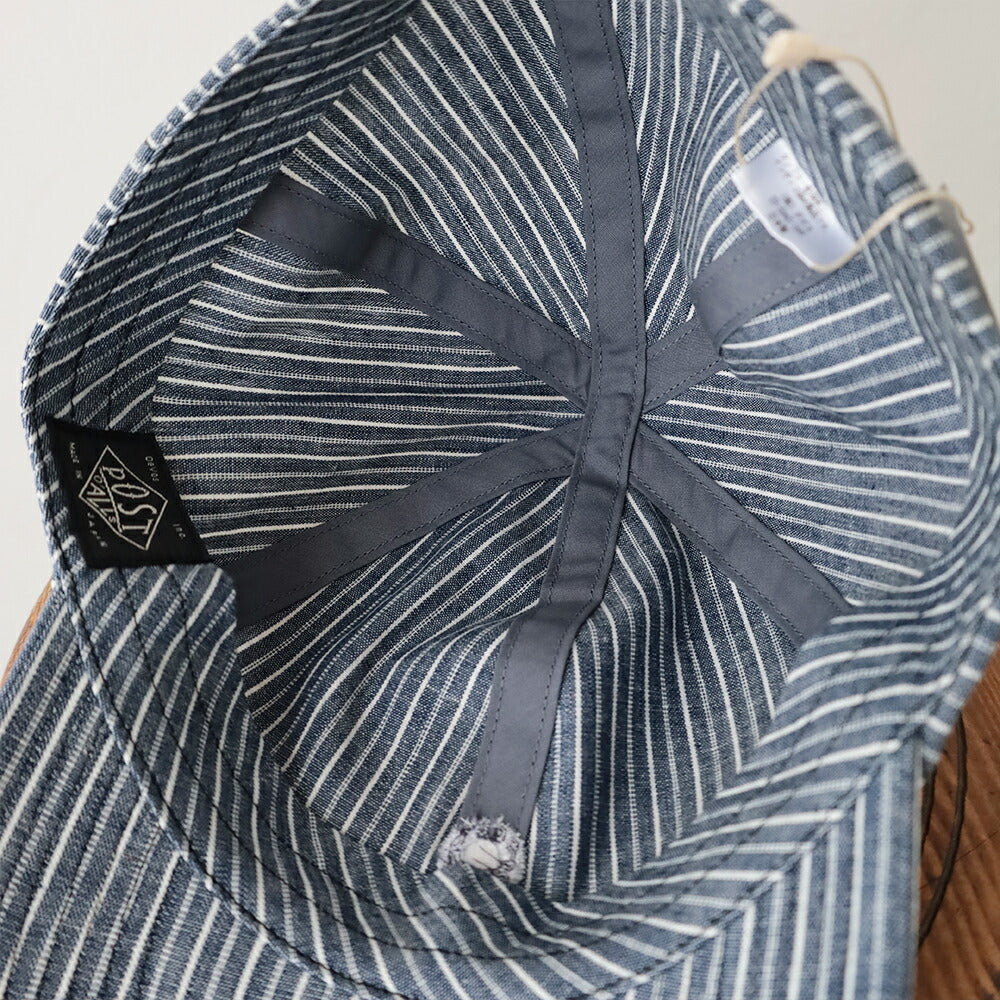 ポストオーバーオールズPOSTBallCap(stripechambray)(3903SC)PostO’Alls(帽子)*送料無料*【後払い決済不可】*