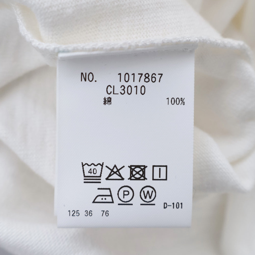 WWスラブテンジク <br>Hエンブロイダリーポケット<br> ラウンドヘム <br>ロングスリーブTシャツ <br>(1017867) <br>(レディース)