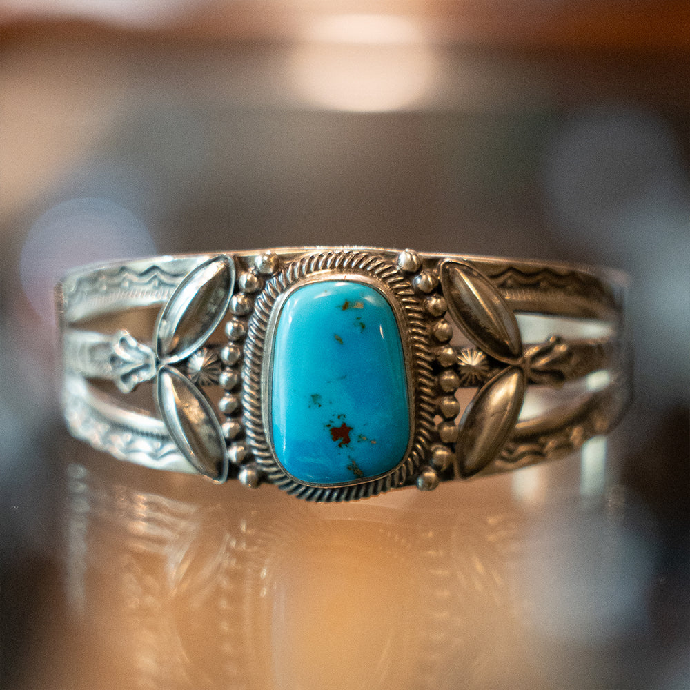 Fred Harvey Style Turquoise Bracelet<br>【Stanley Parker】<br>(SPY212003)