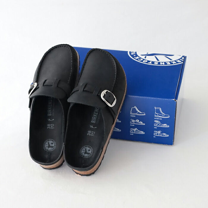 ビルケンシュトックバックリーオイルドレザーブラック(1024942)BuckleyLEOIBlackBIRKENSTOCK(レディース)【2024秋冬】*送料無料*【後払い決済不可】*