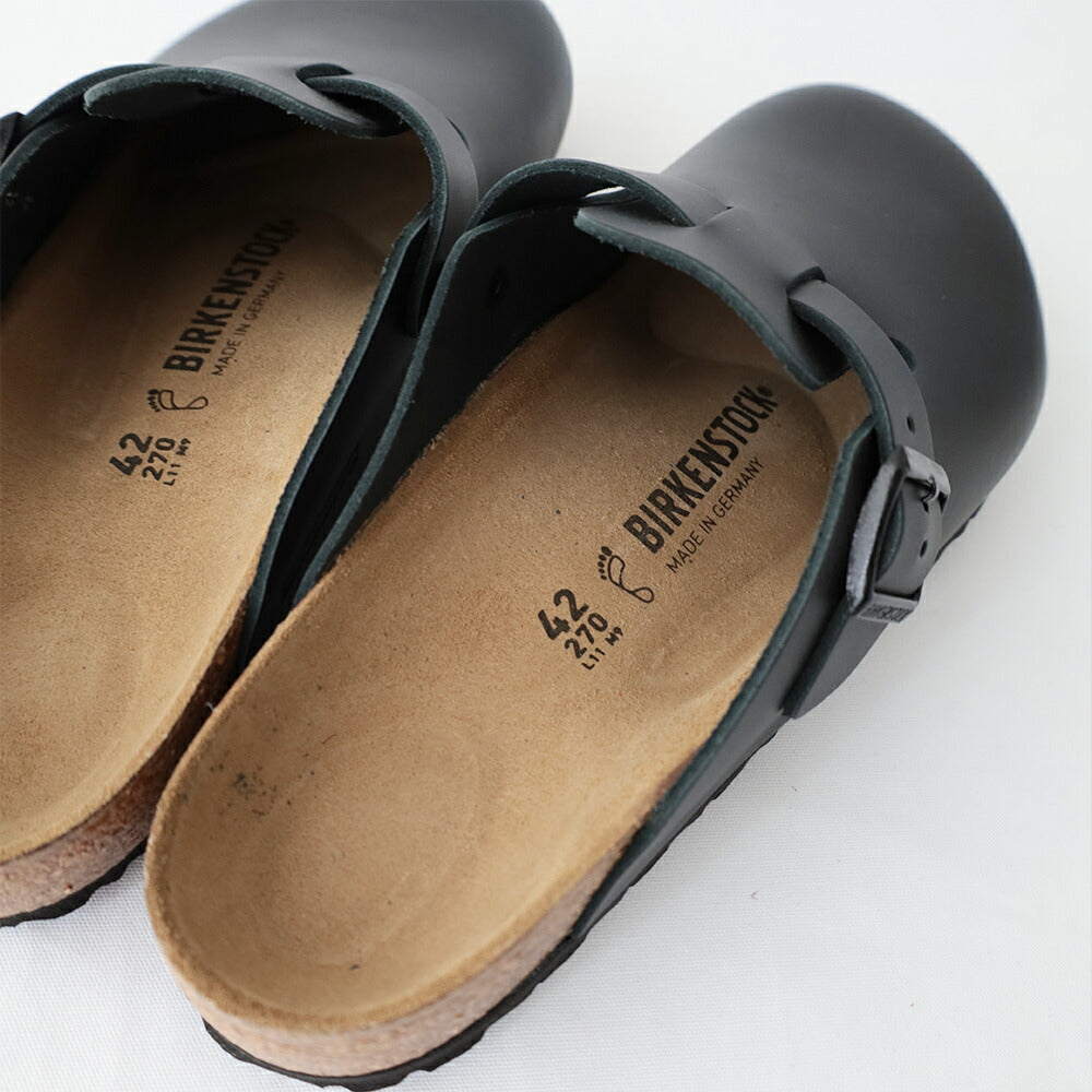 ビルケンシュトックボストンナチュラルレザー(60191)BostonNLBlackBIRKENSTOCK(メンズ)【2026春夏】*送料無料*【後払い決済不可】*
