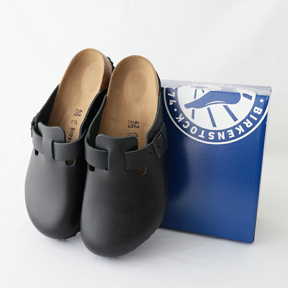ビルケンシュトックボストンナチュラルレザー(60191)BostonNLBlackBIRKENSTOCK(メンズ)【2026春夏】*送料無料*【後払い決済不可】*
