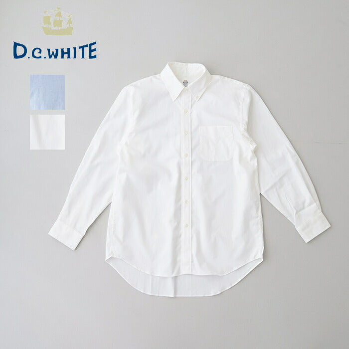ディーシーホワイト  ピンポイントオックスフォード B.D.シャツ   (D241660)  IVY B.D. SHIRTS PIN OX   D.C.WHITE(メンズ)  *送料無料* *