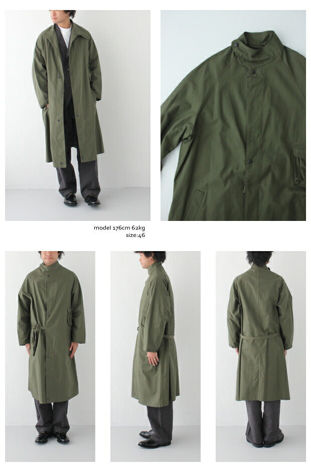 ナイジェルケーボンUKARMYGASCOATRIPCLOTH(80430000001)UKARMYGASCOATRIPCLOTHNigelCabourn(メンズ)【2021秋冬】*送料無料*【後払い決済不可】***