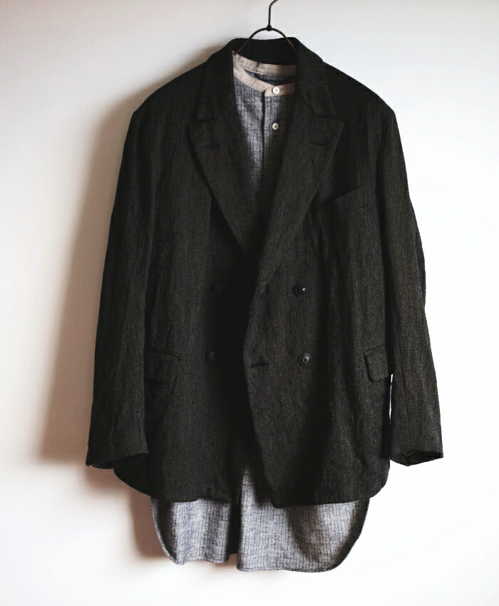 ナイジェルケーボンエンジニアダブルブレストジャケット-ソルト＆ペッパー(80490480930)ENGINEERDBJACKETS&PNigelCabourn(メンズ)【2024秋冬】*送料無料*【後払い決済不可】*